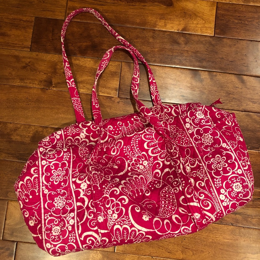 Vera Bradley Pink Duffel Bag Large